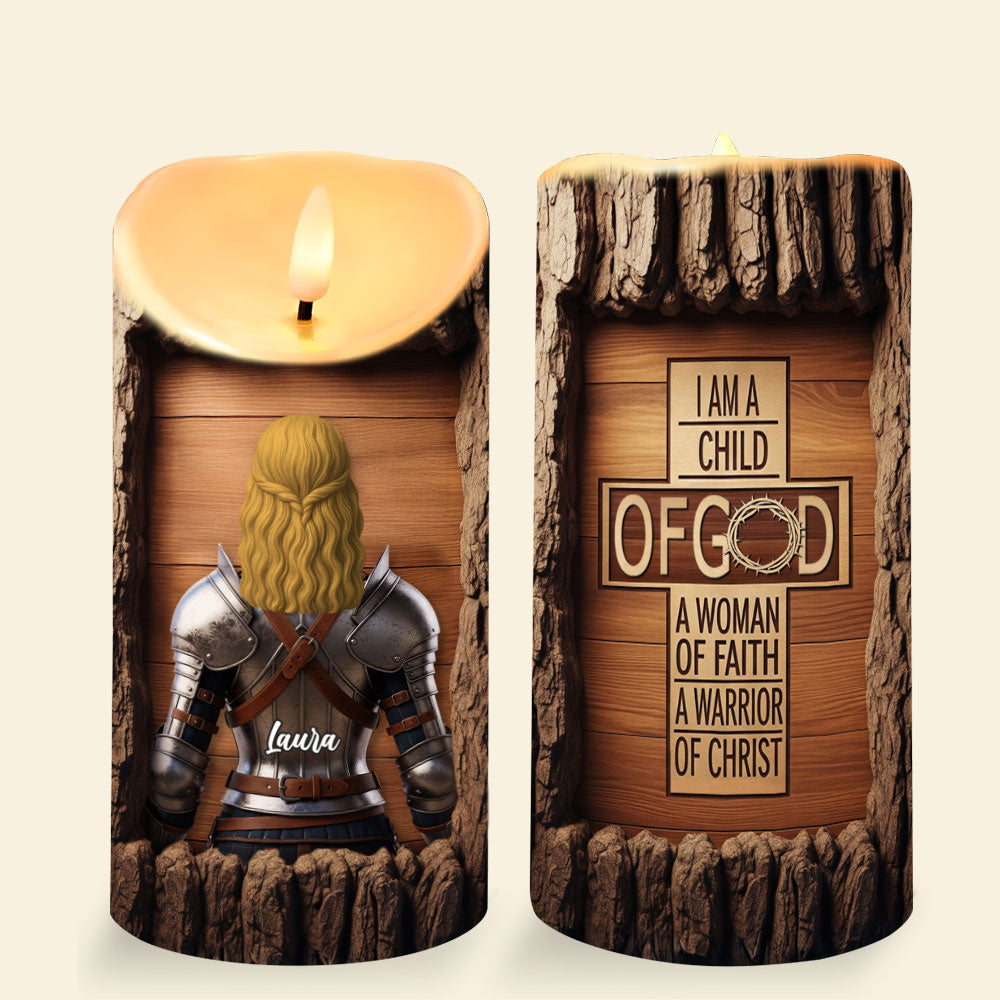 Knight Woman LED Candle - Personalized Gifts For Her 04nati100725-Homacus