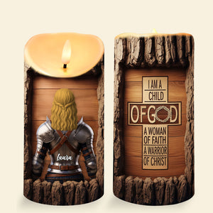 Knight Woman LED Candle - Personalized Gifts For Her 04nati100725-Homacus