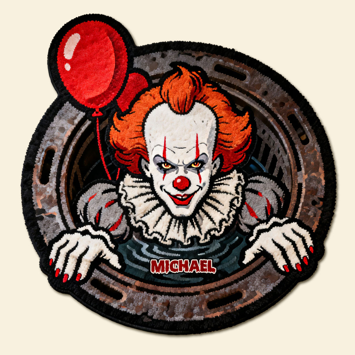 Creepy Clown Custom Shape Doormat - Personalized Gifts For Horror Fans Doormat 03NATI280126-Homacus