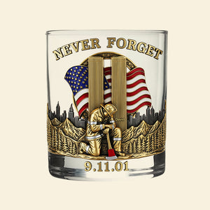 911 Firefighter Whiskey Glass - Personalized Gifts For Firefighters 05nati060825-Homacus