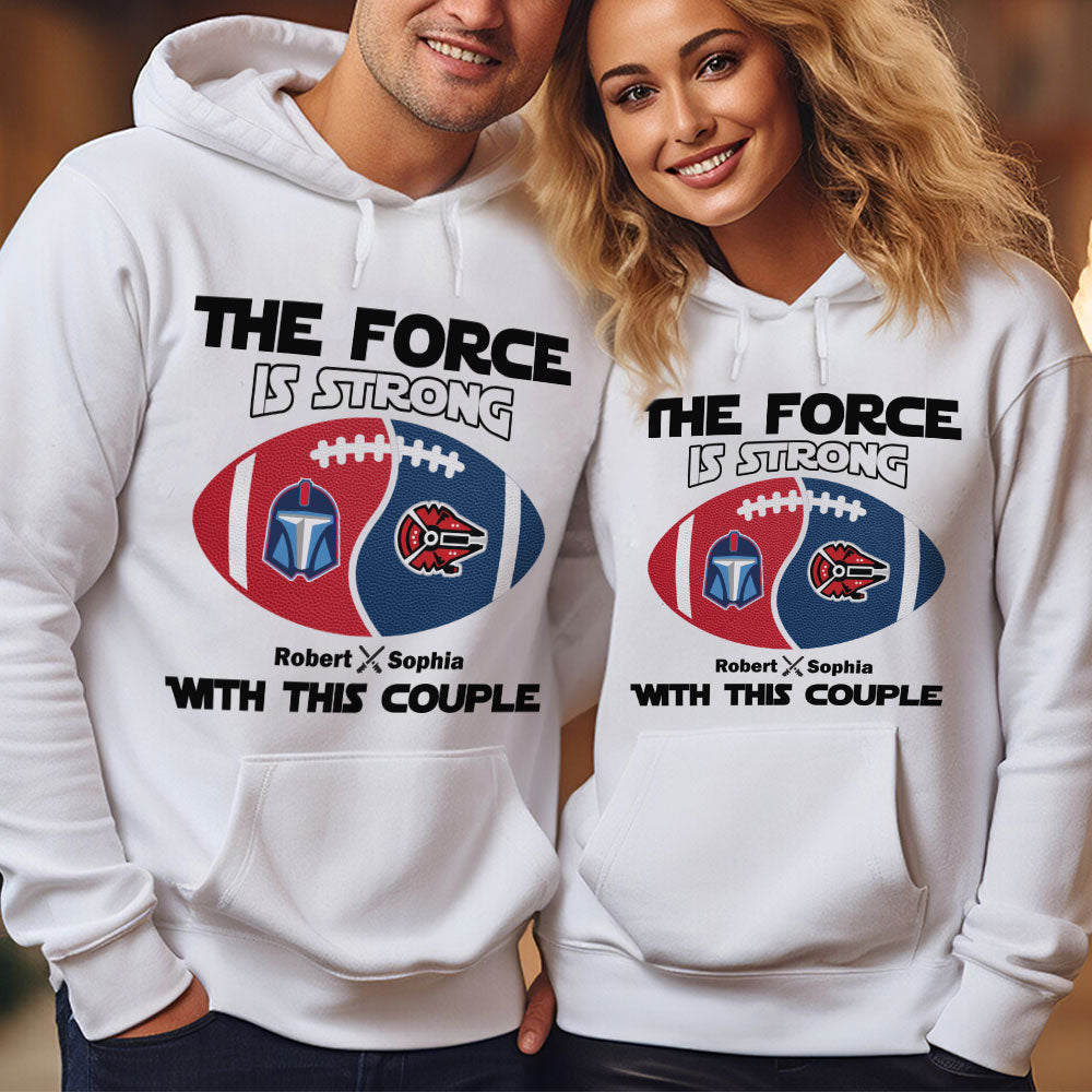 Custom Team Logo Gifts For Couple Shirt 01huti171123 American Football Team-Homacus