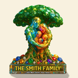 Tree Family Plaque - Personalized Gifts For Family 03huti070525-Homacus