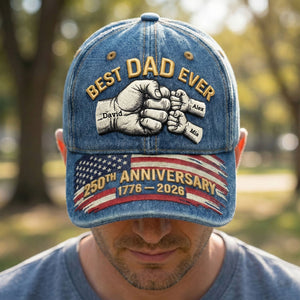 250th Anniversary Military Cap - Personalized Gift For Veteran Classic Cap 04NATI250226-Homacus