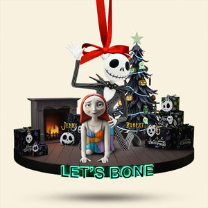 Mischievous Spooky Couple Christmas Ornament, Personalized Gifts For Couple 05qhti160925-Homacus