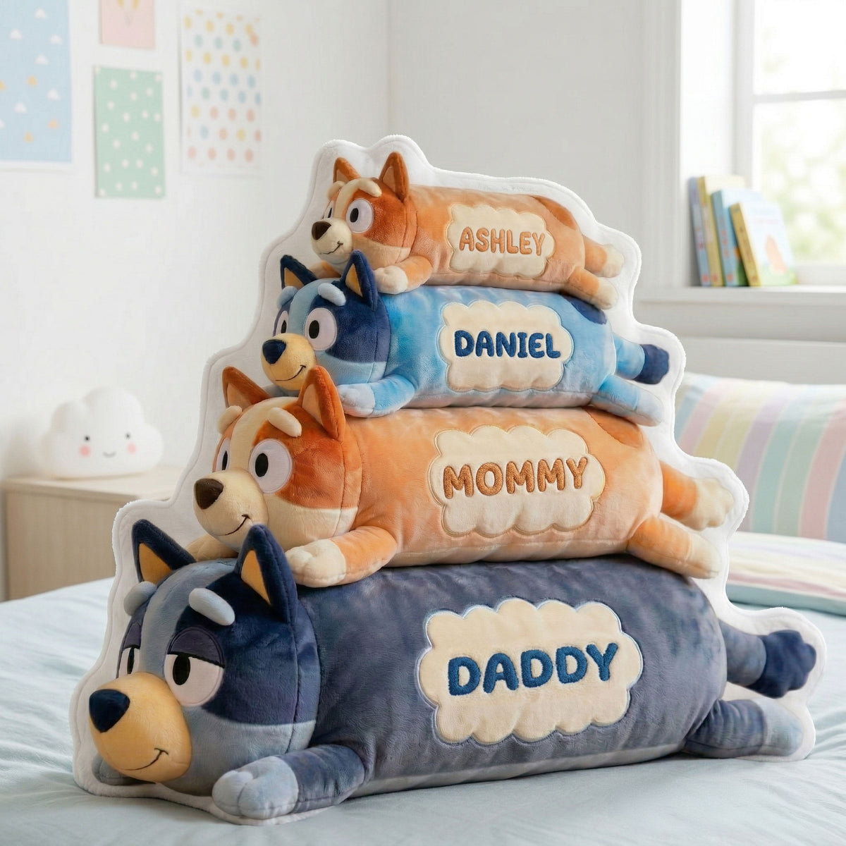 Fun Family Pile Custom Shape Pillow - Personalized Gifts For Family 04qhti100426-Homacus