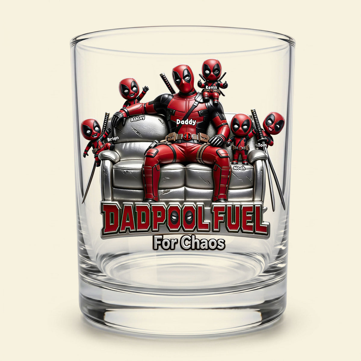 Funny Fighter Dad Drinking Glass - Personalized Gifts For Dads 01huti210526-Homacus