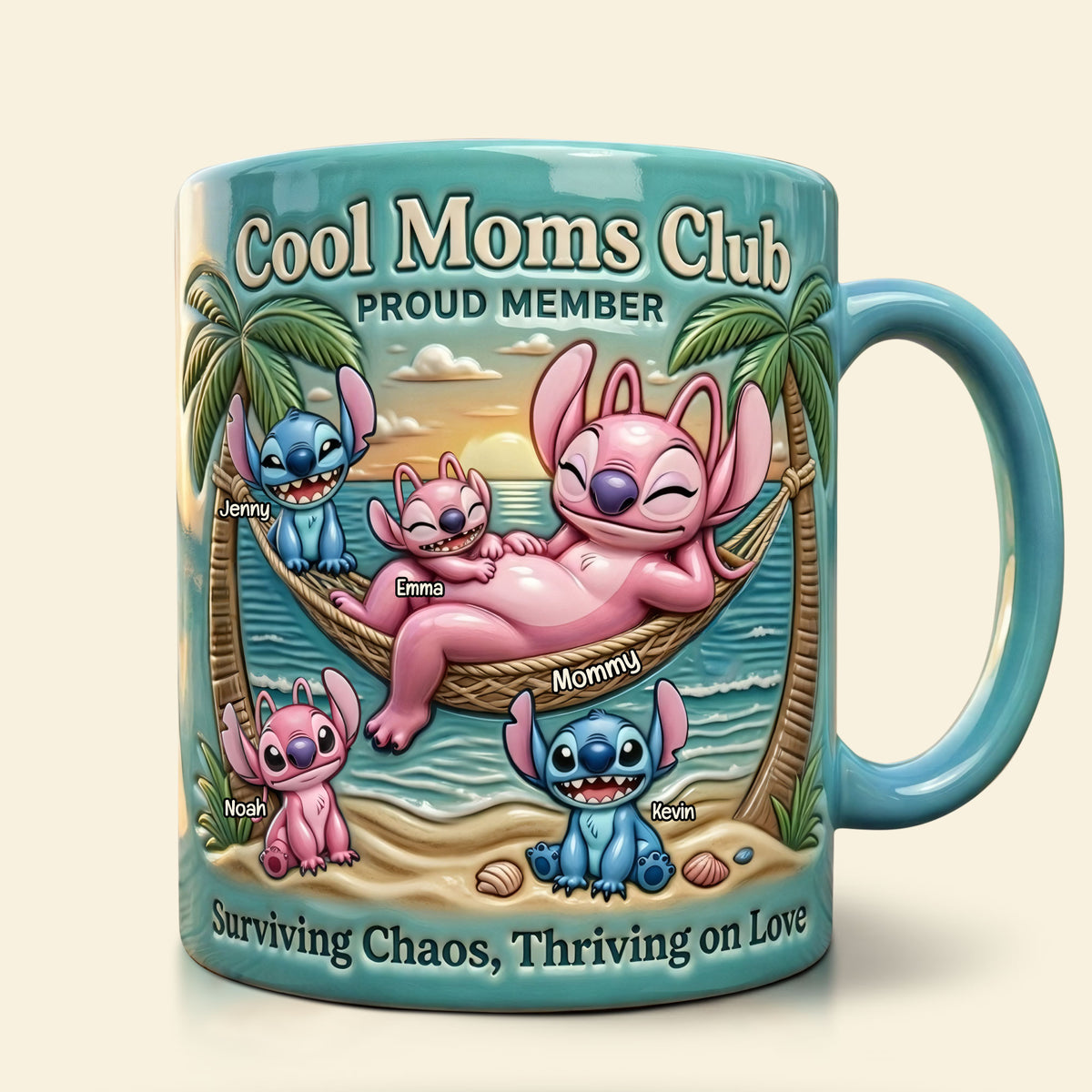 Chilling Mom & Hers Mischievous Kids Mug, Personalized Gifts For Moms 02qhti040326-Homacus
