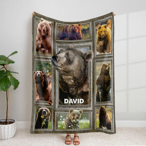 Personalized Gifts For Bear Lover Blanket 011qhti030125-Homacus