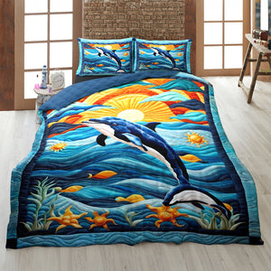 Gifts For Dolphin Lover Quilt Bed Set 042huti220125-Homacus