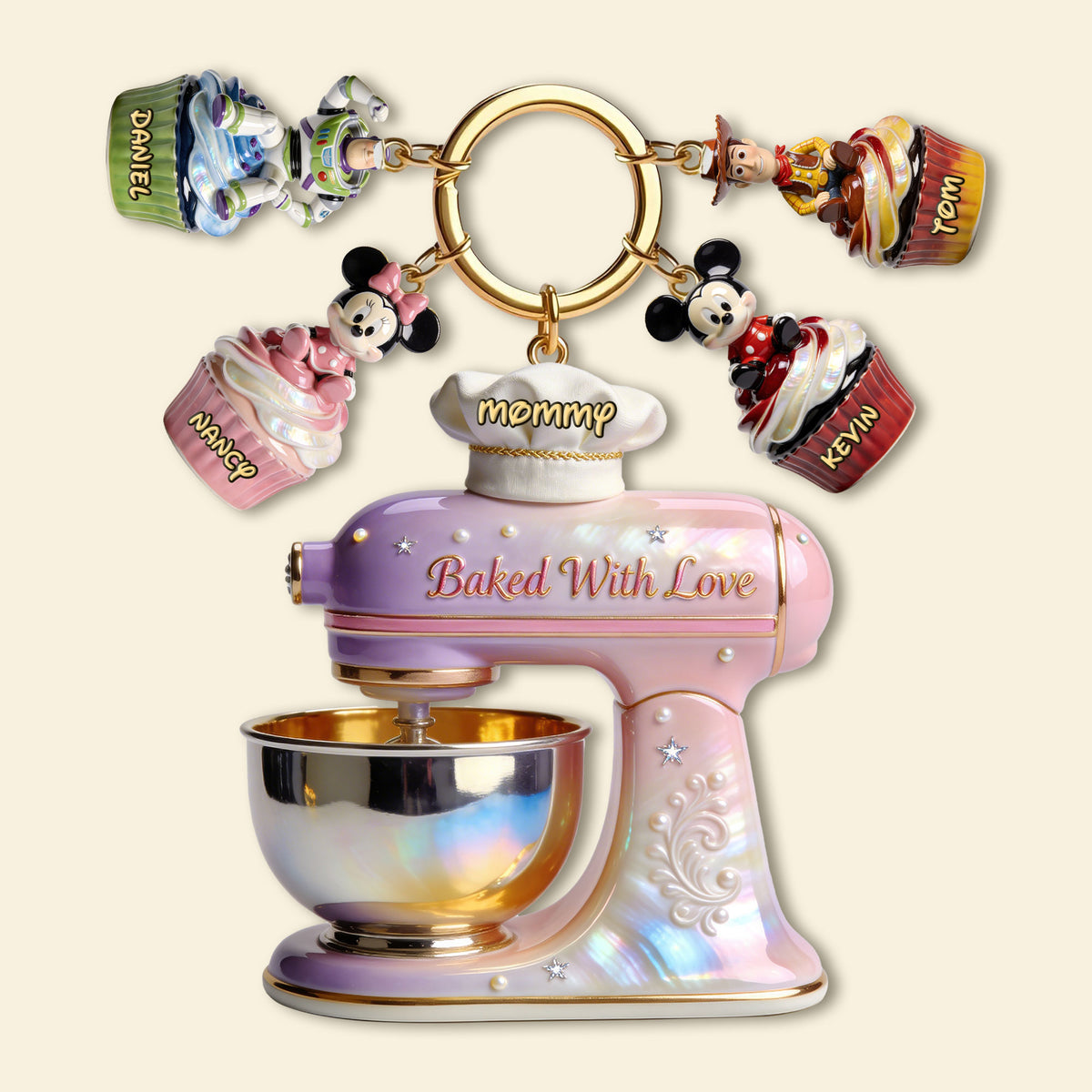 Baking Mom Acrylic Tag Keychain - Personalized Gifts For Mom 03PGTI280326-Homacus