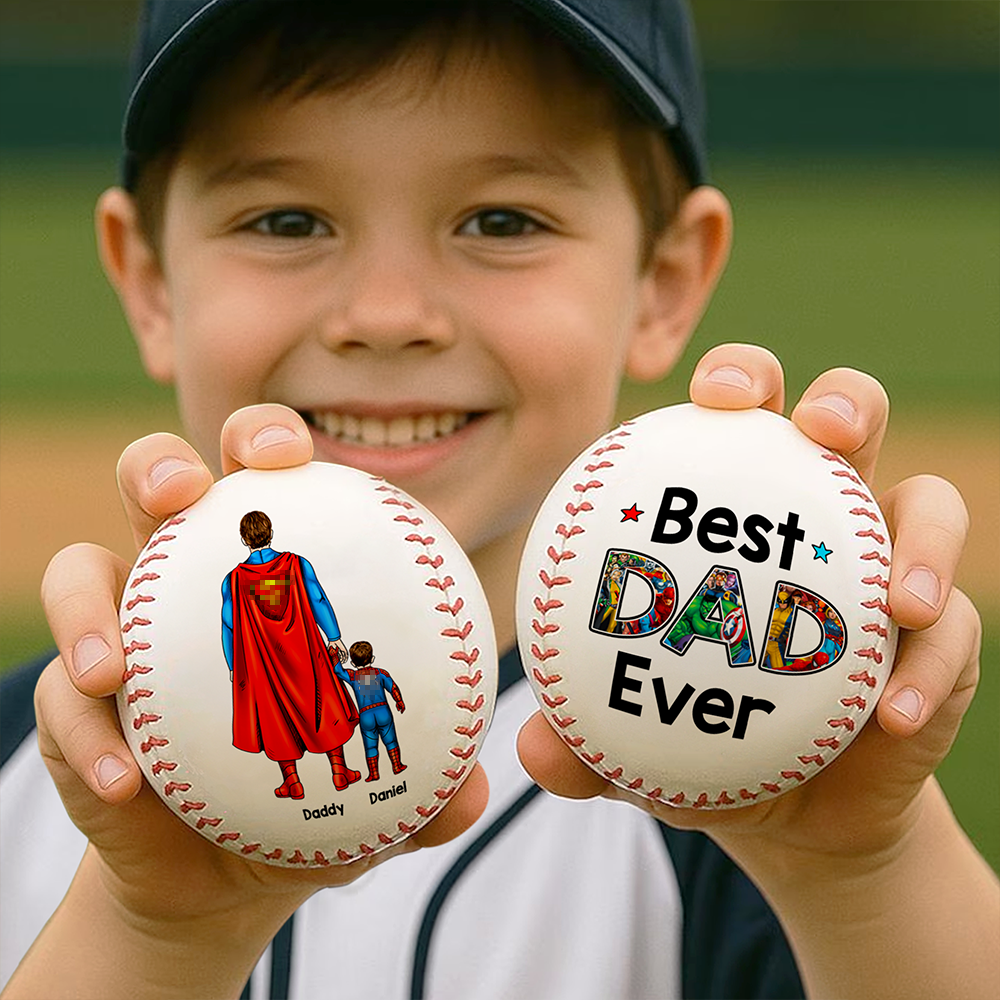 Super Dad Baseball - Personalized Gift For Dad 01ACHU290425PA-Homacus