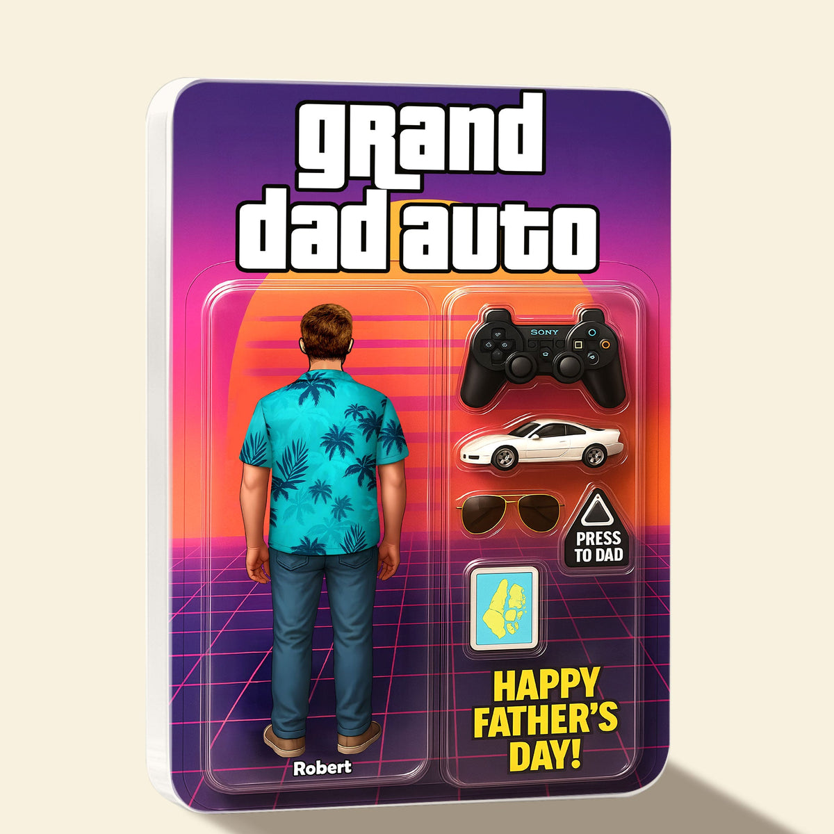 Game Dad Plaque - Personalized Gifts For Dad 02nati070525-Homacus