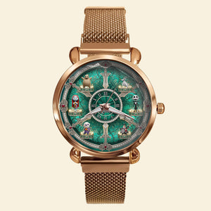 Gothic Characters Quartz Watch - Personalized Gifts For Horror Lovers 01tgti250725-Homacus
