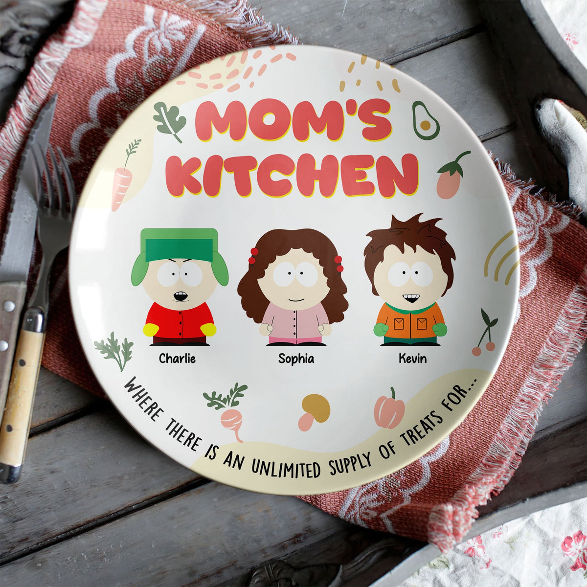 Personalized Gifts For Mom Ceramic Round Plate 04xqti180325hg-Homacus