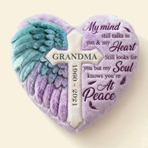 Heaven Angel Wing Shaped Pillow - Personalized Keepsake To Remember Loved One 03QHTI191225-Homacus