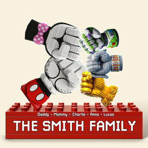 Cartoon Fist Bump Family Plaque - Personalized Gifts For Family 02ohti260525-Homacus