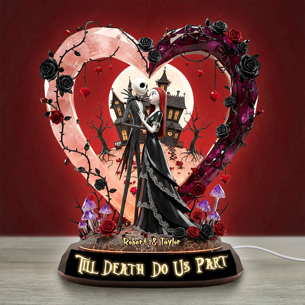 Spooky Couple Acrylic Light Box - Personalized Gifts For Couple 03toti291125-Homacus