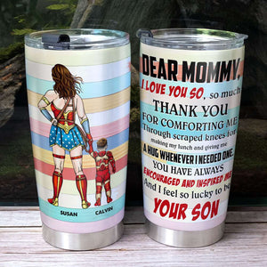 Personalized Gifts For Mom Tumbler Superhero Mom And Kid 01ACTI110325PA-Homacus