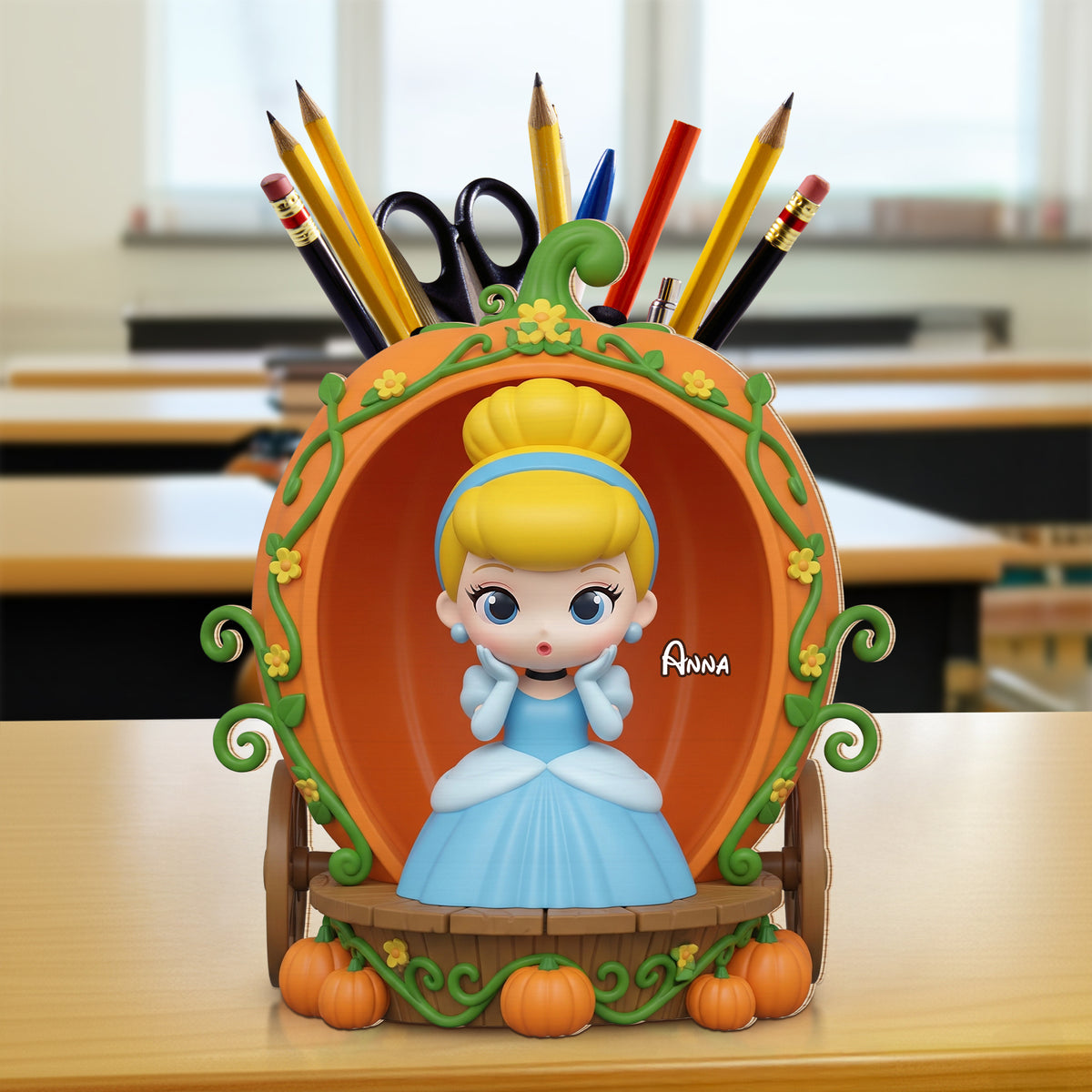 Princess Pen Holder - Personalized Gifts For Princess Lovers 01pgti300725-Homacus