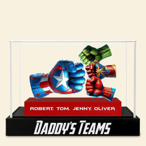 Super Fist Bump Dad Plaque - Personalized Gifts For Dad 02ohti150525-Homacus