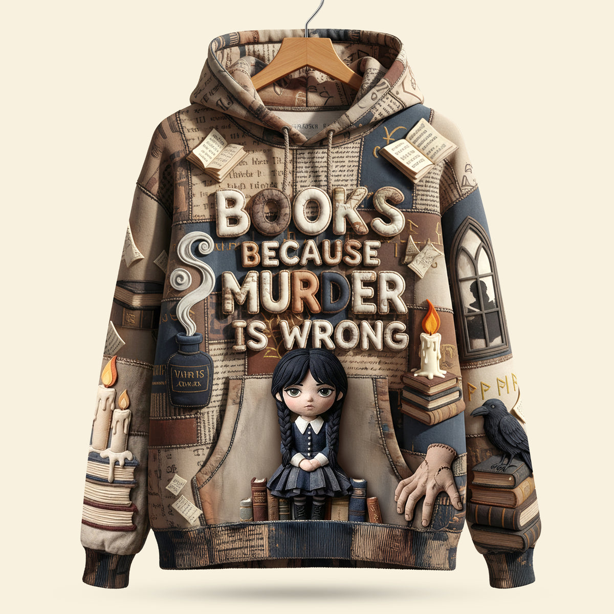 Because Murder Is Wrong 3D Shirt - Personalized Gifts For Book Lovers 04pati281125-Homacus