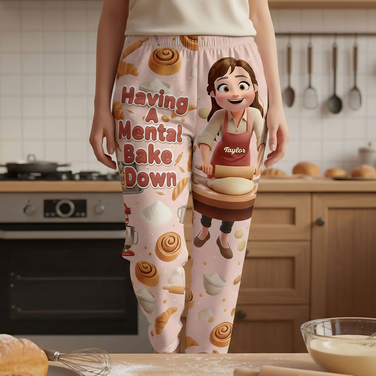 Baker Girl Pajama Pants - Personalized Gift For Baking Lover Pajama Pant 05NATI130126-Homacus