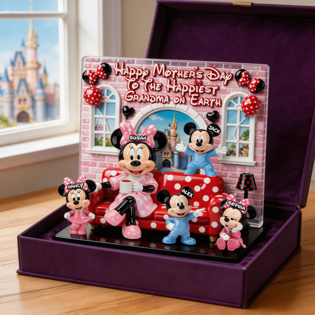 To The Happiest Grandma On Earth Acrylic Plaque - Personalized Gifts For Grandmas 02ohti310326-Homacus