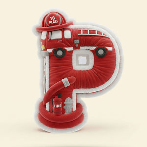 Firefighter Alphabet Initial Letters Custom Shaped Pillow - Personalized Gifts For Firefighters 03ohti081225-Homacus