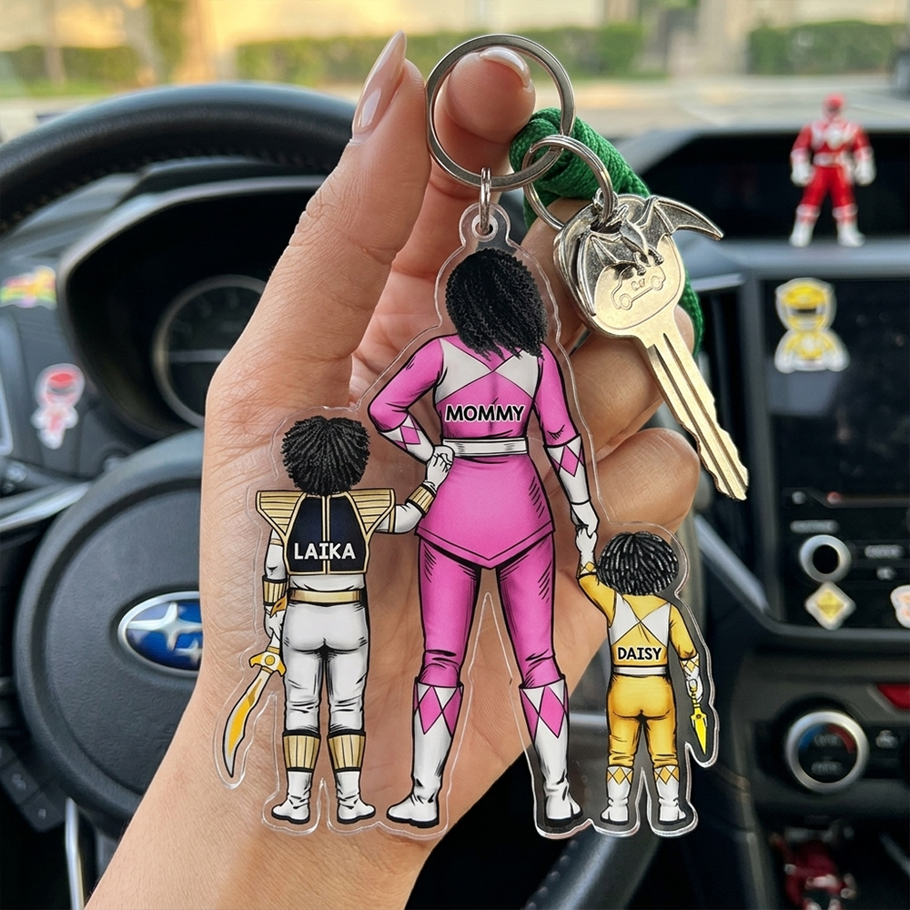 Mighty Mom Acrylic Keychain - Personalized Gifts For Mother's Day 011qhhu200225hh-Homacus