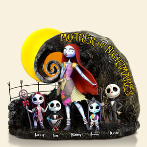 Merry Frights Mom Plaque – Personalized Christmas Gift For The Queen Of Chaos 01ohti100425-Homacus