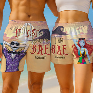 Horror Couple Beach Shorts - Personalized Gifts For Couple 01nati030725-Homacus