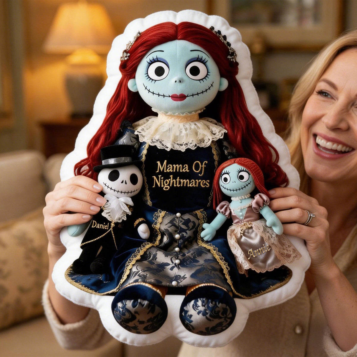 Spooky Mama & Little Ones Pillow - Personalized Gifts For Mom 02TYTI040426-Homacus