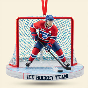 Ice Game Ornament - Personalized Gift For Sport Lover Christmas Ornament 05HUTI091025-Homacus