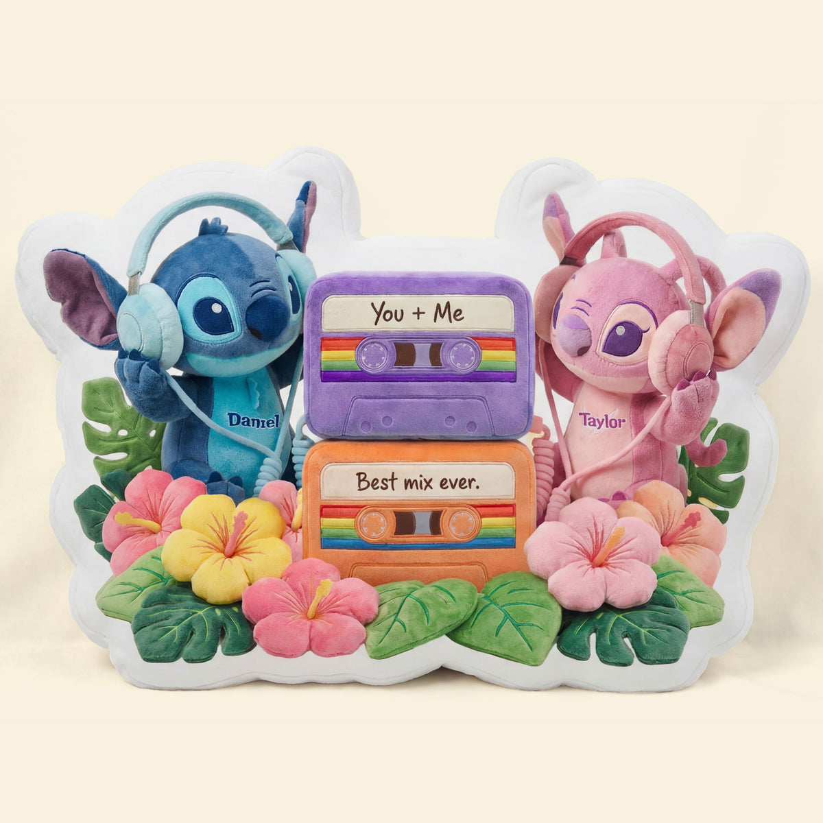 Best Mix Ever Couple Custom Shape Pillow - Personalized Gifts For Couples 02pati121225-Homacus