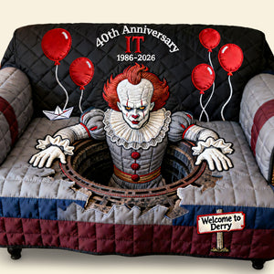Anniversary 40th Years Quilted Sofa Cover - Personalized Gifts For Horror Lover Quilted Sofa Cover 05NATI210126