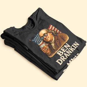 Funny American Drink Shirt - Personalized Gifts For 4th Of July 05huti100625-Homacus