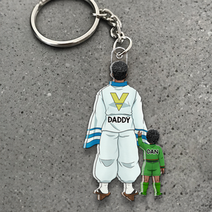Cartoon Family Keychain Personalized Gifts For Dad 06qhhu070525hg-Homacus