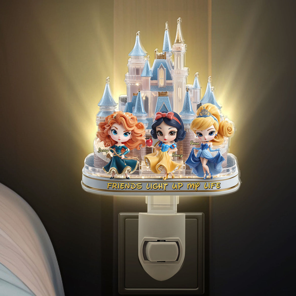 Princess Besties Night Light - Personalized Gifts For Besties 02tgti020625-Homacus