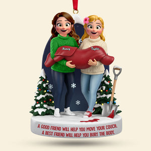 Bestie Acrylic Ornament - Personalized Gifts For Friends Christmas Ornament 02NATI081125-Homacus