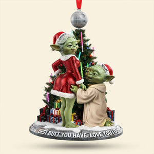 Cheeky Old Couple Ornament - Personalized Gifts For Couple 03qhti041025-Homacus