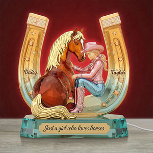 Horse Girl Acrylic Light Box - Personalized Gifts For Horse Lovers 03pgti031225-Homacus
