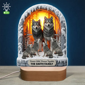 Wolf Family Led Light - Personalized Gifts For Family 04ohti290525-Homacus