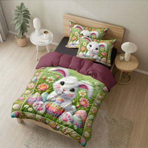 Personalized Gifts For Rabbit Quilt Bed Set Easter Day 03xqti150125-Homacus