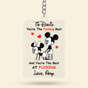 Cheeky Couple Keychain - Personalized Gifts For Couple Keychain 01PGTI261125-Homacus