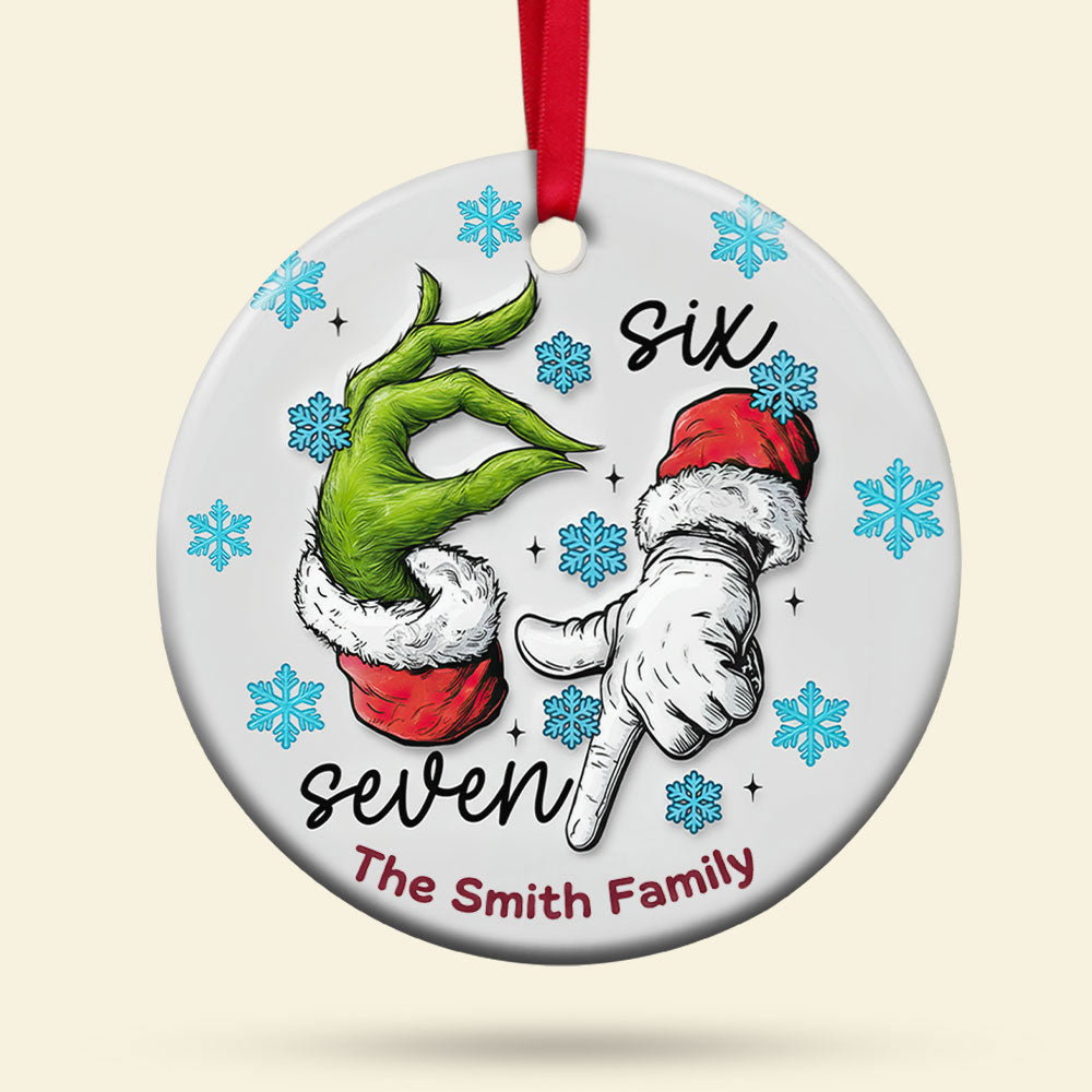 Funny Green Monster Ornament - Personalized Gift For Christmas Ornament 01HUTI181125-Homacus