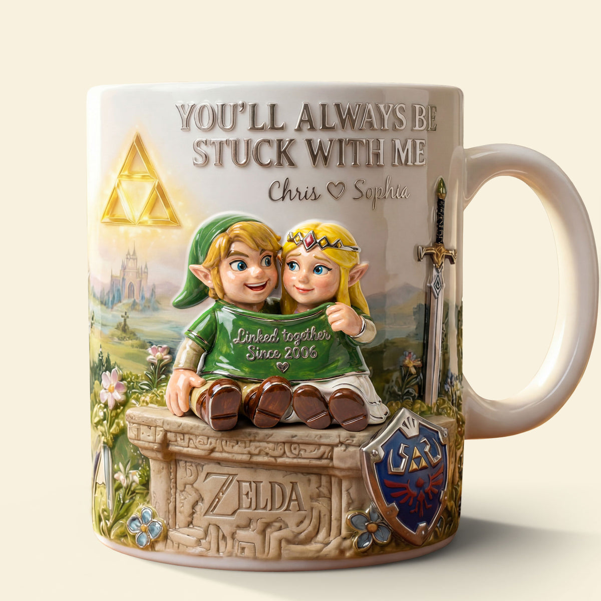 Adventurous Couple In One Shirt Coffee Mug - Personalized Gifts For Couples 04qhti220126-Homacus