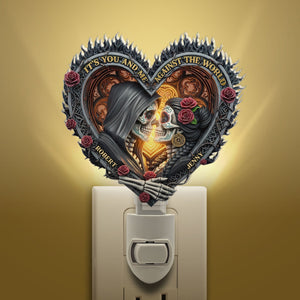 Skull Couple Night Light - Personalized Gifts For Couple 02qhti310525-Homacus