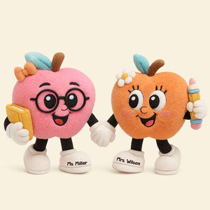 Bestie Teacher Apple Shape Custom Pillow - Personalized Gifts For Teacher Pillow 04NATI151125-Homacus