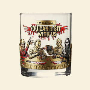 Horror Bar Whiskey Glass, Personalized Gifts For Horror Lovers 01qhti190825-Homacus