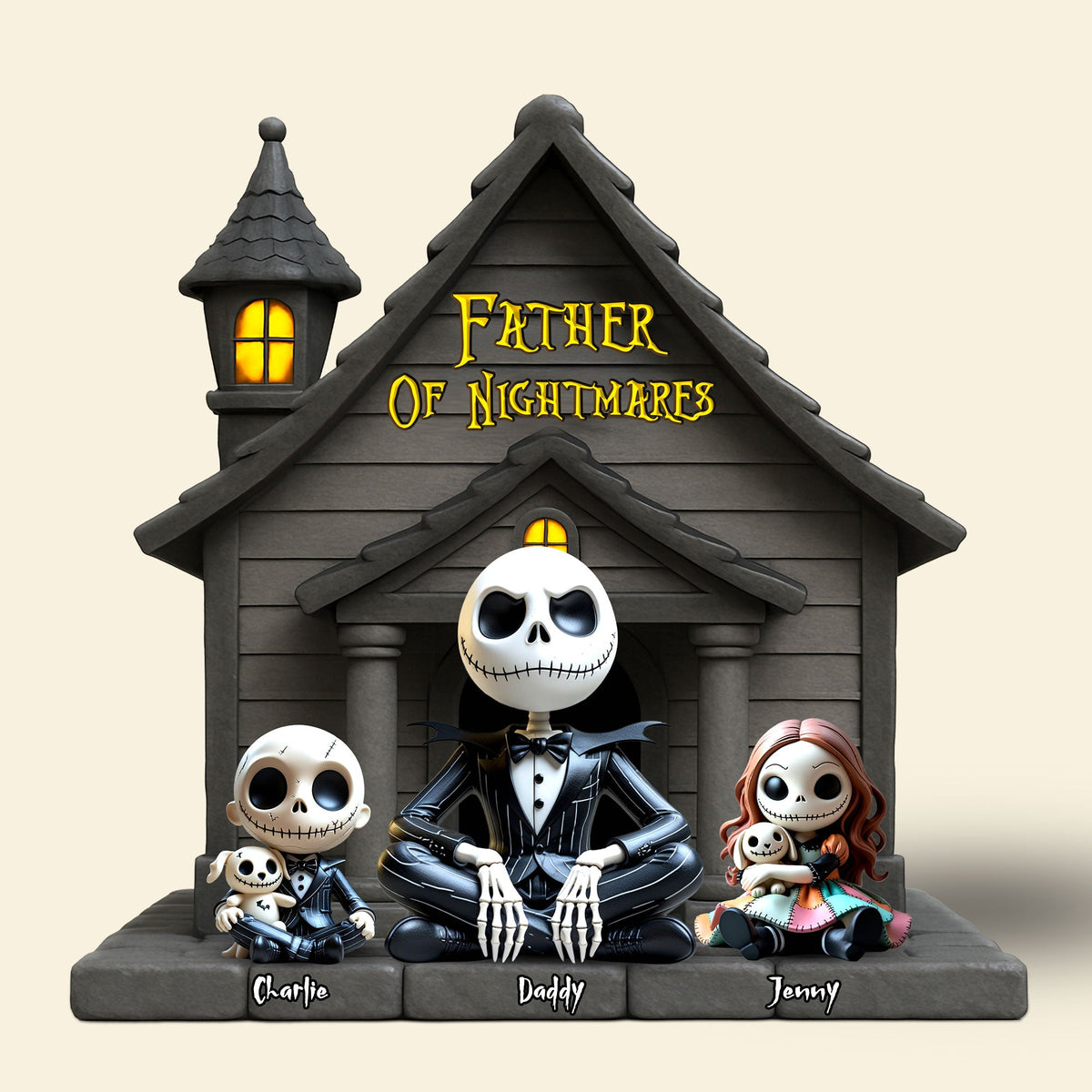 Nightmare Dad Plaque - Personalized Gifts For Dad 05nati030525-Homacus